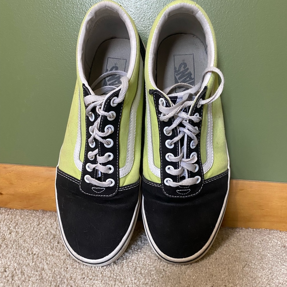 Vans Green and Checkered